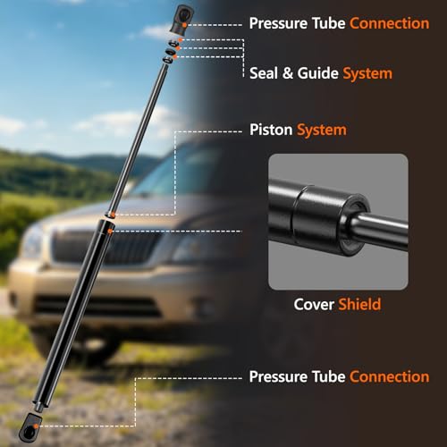 Blshwez Rear Hatch Struts, Liftgate Lift Supports Shock, Heavy Duty Tailgate Struts Replacement for 2003-2008 Toyota Matrix Wagon, 2 Pack by Blshwez - Used condition - Image 4
