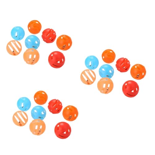 24 Pcs Cat Ball Toys Pet Bell Toy Cat Bell Toy Cat Bell Ball Pet Toys Cat Toys Pet Ball Toy