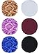 6 Pieces Satin Sleep Cap Elastic Wide Band Hat Night Sleeping Head Cover for Good Sleeping (Silver Black Wine Red Royal Blue Gold Purple)
