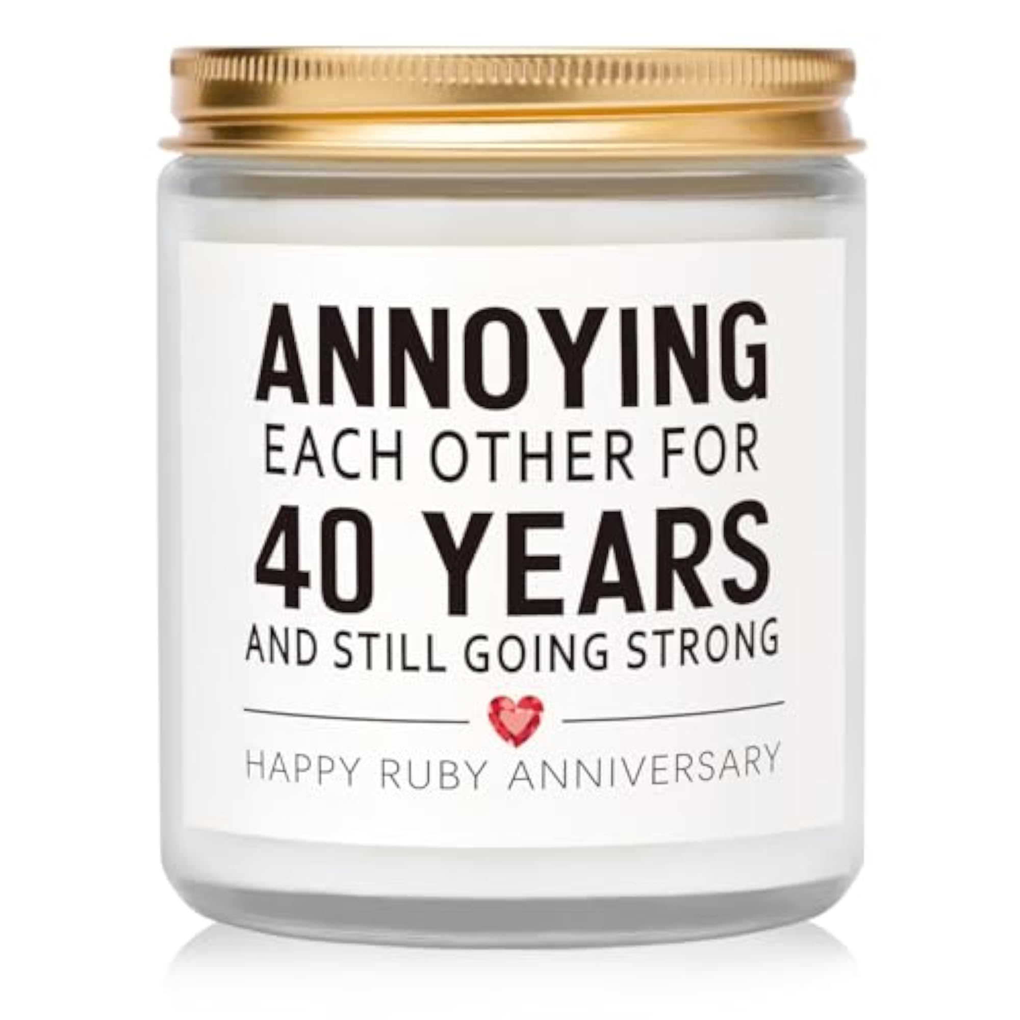 40th Anniversary Candle Gift