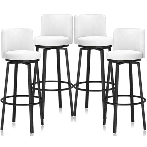 �x���x�b�g��]�o�[�X�c�[�� 1/2/3/4 �Z�b�g�A�����r�t���J�E���^�[�����X�c�[���A�w������ƃt�b�g���X�g�t���̃��_���ȃo�[���H�֎q�A�L�b�`���A�C�����h�A�J�t�F�A�p�u�p(White Black,4 PCS 65cm)