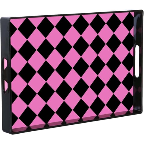 Simmer Stone Decorative Tray, Marbling Plastic With Handles, Rectangular Vanity And Serving For Bathroom, Kitchen, Ottoman And Coffee Table, 15.6” x 10.2” (Rose Black Diamond) Simmer Stone Decorative Tray, Marbling Plastic With Handles, Rectangular Vanity And Serving For Bathroom, Kitchen, Ottoman And Coffee Table, 15.6” x 10.2” (Rose Black Diamond)