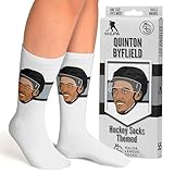 Major League Socks - NHL Quinton Byfield Fan Socks - Ideal Gift for Hockey Lovers - Unisex Apparel for Sports Enthusiasts - Collectible Hockey Merchandise - Holiday Gift For All - Size 7-13