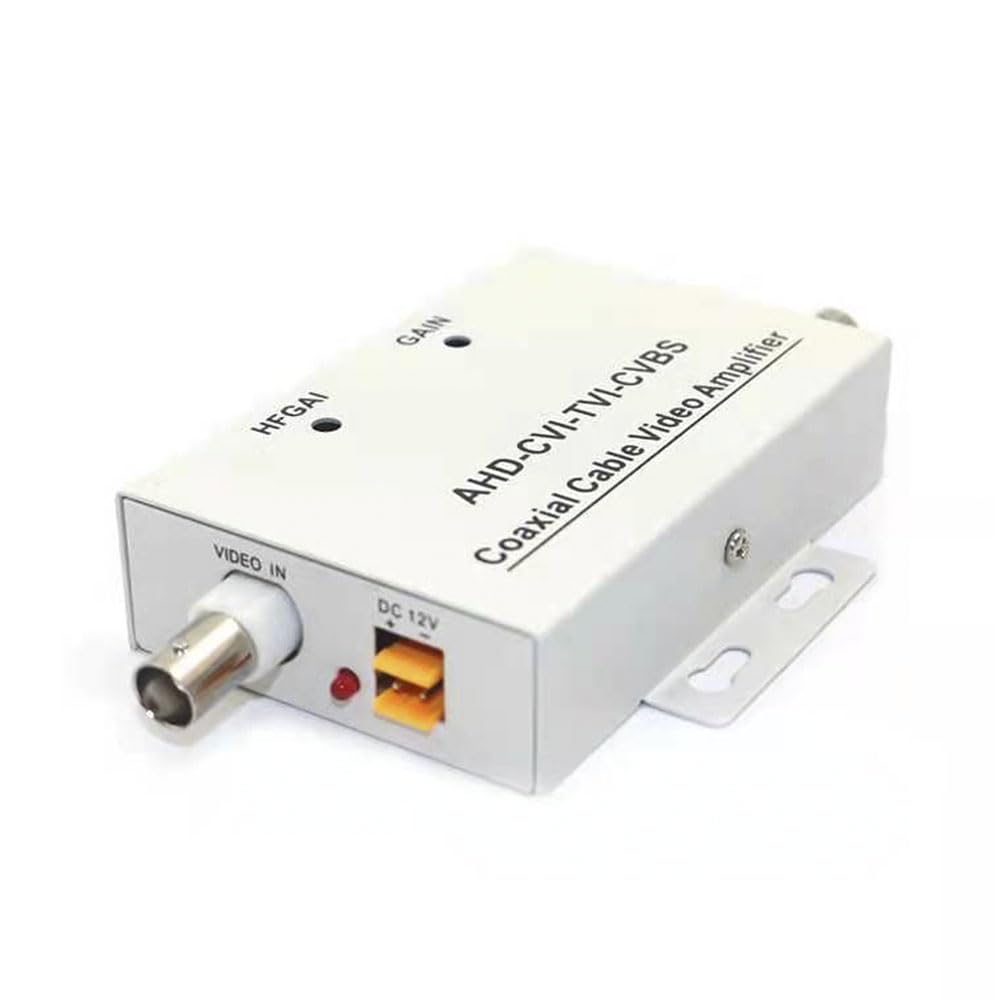 Cavo coassiale Bnc Amplificatore di segnale video Booster 1CH Cavo coassiale Amplificatore video 1 canale Amplificatore di segnale Bnc Amp Booster per telecamera di sicurezza coassiale Cctv