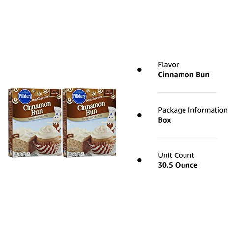 Pillsbury Moist Supreme Premium Cake Mix-Cinnamon Bun-15.25 Oz-2 Pack #TOP1