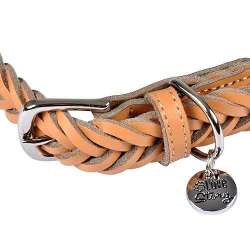 SONDEY Paris Prix Adjustable Braided Dog Collar 45-65 cm Natural - Image 3