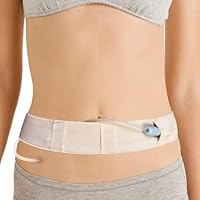 DIFLAX Peritoneale Dialyse-Gürtel, Bauchdialyse Gürtel, Atmungsaktiv, Verstellbar, Katheter Schutzgürtel, Katheter-Unterstützung, Abdominal Dialyse unisex(Nackt M)