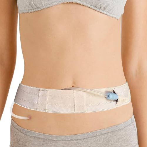 DIFLAX Peritoneale Dialyse-Gürtel, Bauchdialyse Gürtel, Atmungsaktiv, Verstellbar, Katheter Schutzgürtel, Katheter-Unterstützung, Abdominal Dialyse unisex(Nackt M)