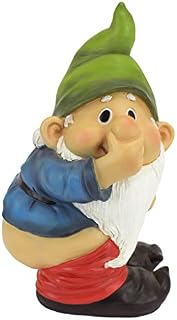 Garden Gnome Statue - Stinky the Garden Gnome - Naughty Gnomes - Mooning Gnomes Statues