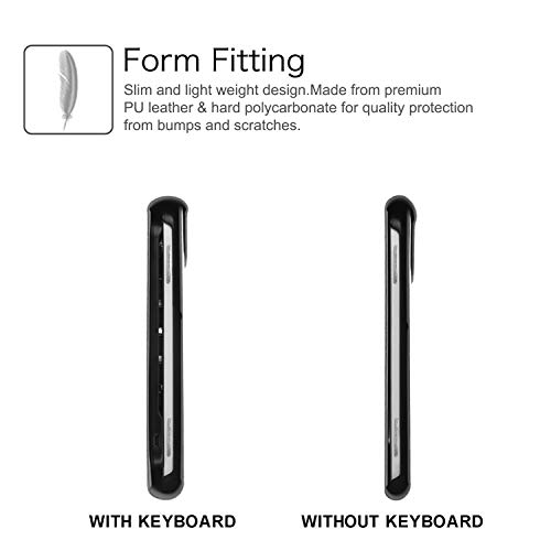 Fintie Keyboard Case For Samsung Galaxy Tab A 10.1(2016 No S Pen Version),Slim Lightweight Stand Cover W/Magnetically Detachable Wireless Bluetooth Keyboard, Black #TOP5