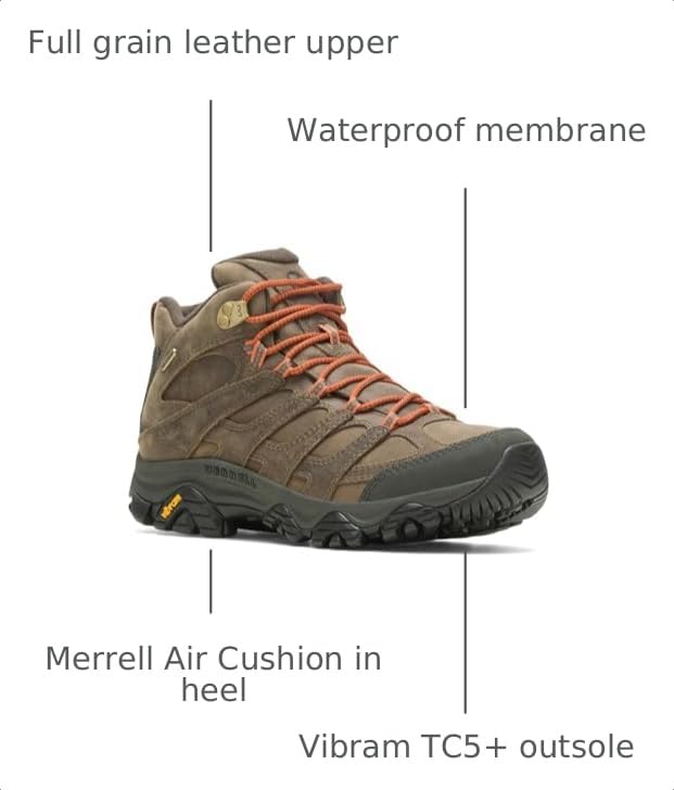 Image of Merrell Men's Moab 3 Prime Mid Wp