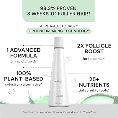 YBERA VELLO HAIR LOSS SHAMPOO FOR THINNING HAIR, Hair Thinning Shampoo for Men & Women, Anti Hair Loss with ALFA-LACTOBABY, para la Caida del Cabello, 250ML