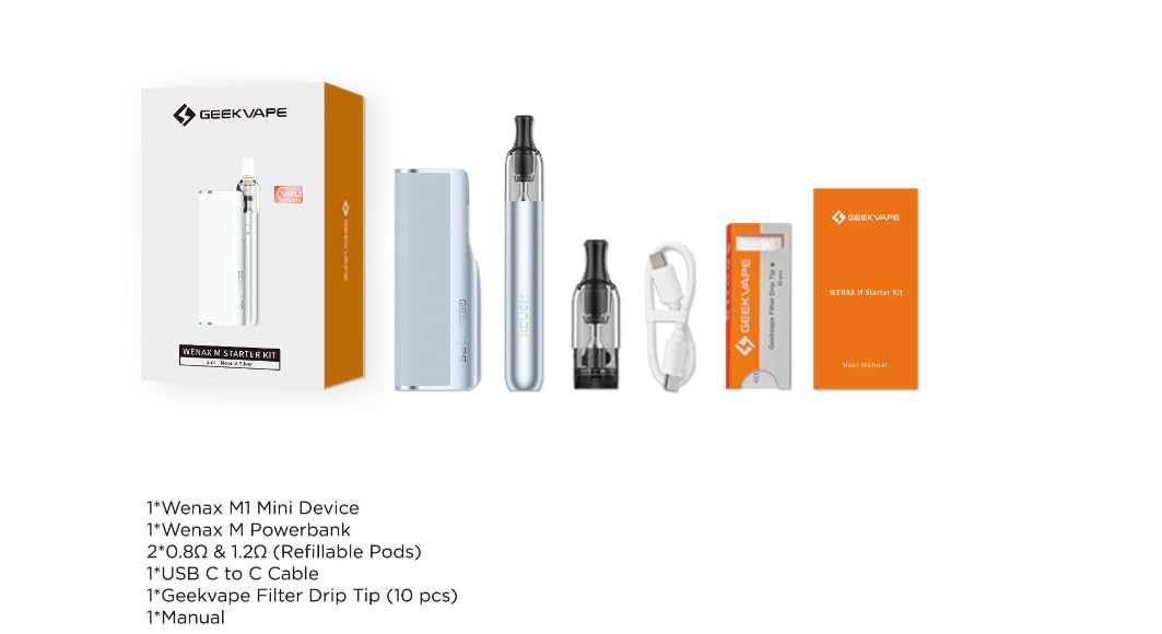 geekvape aegis solo 3 istruzioni GEEKVAPE Wenax M Starter Kit - Wenax M Powerbank 2500mAh + Wenax M1 Mini  Kit 400mAh (Cartuccia WENAX M1 Pod 2ml) main image 1