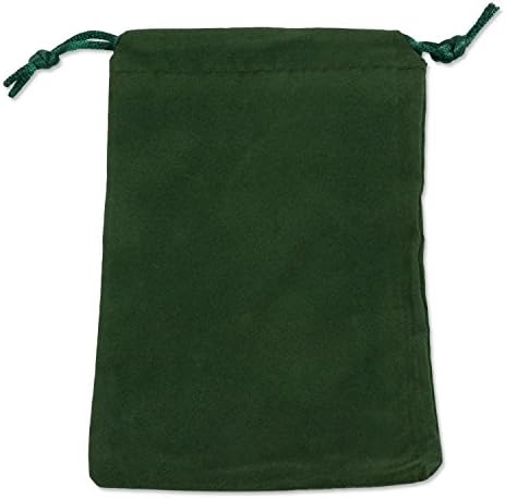 Velveteen Drawstring Pouch 3x4" Hunter Green (Package of 10)