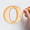 2-Inch Decorative Wooden Letter N - Alphabet Letters for DIY Wall Signs, Table & Shelf Decorations - Wood Letters for Crafts & Party Decor #4