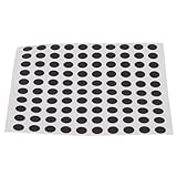 HOLIDYOYO 100pcs Semi-blackout Pet LED Light Blocking Stickers for Smart Glasses, 6mm Black Self-adhesive