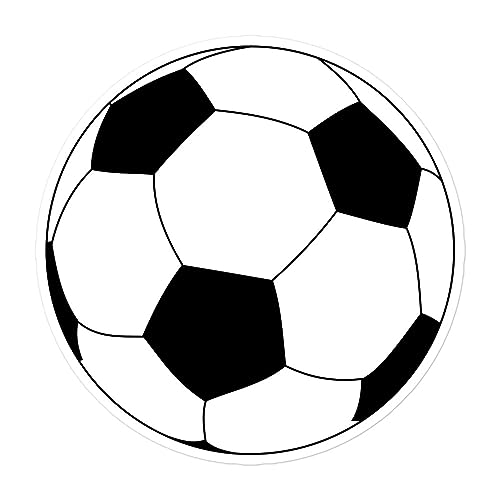 Soccer Ball Decal Large Vinyl Stickers Round Soccer Ball Sports High School College MLS Fans World Cup