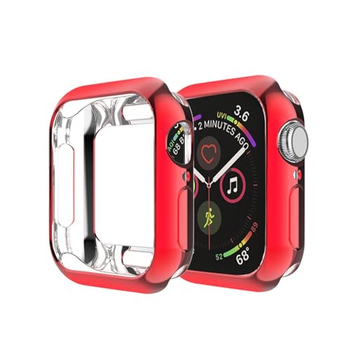 Coque iWatch 42mm rouge silicone pour le sport et le quotidien
