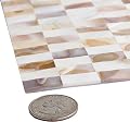 Avant Decor | Peel and Stick Backsplash Tiles | Stick On Wall Tiles for Kitchen and Bathroom | Easy DIY Installation | Mother of Pearl Mosaic | 5” x 5” | Sample Tile