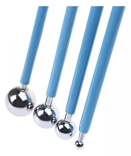 Kit 4 Boleadores Pontas Dupla Metal Inox Artesanato Biscuit