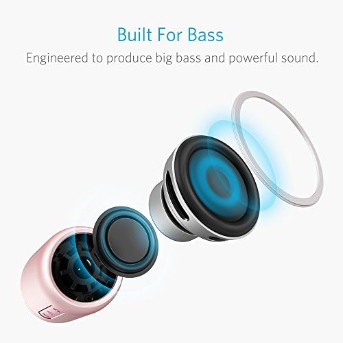 Anker Soundcore mini, Super-Portable Bluetooth Speaker with 15-Hour Playtime, 66-Foot Bluetooth Range, Wireless Speaker with Enhanced Bass, Noise-Cancelling Microphone, for Outdoor, Travel, Home