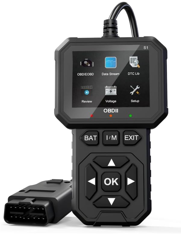 OBD2 Diagnosegerät, Diagnosegerät Auto für OBD Fahrzeuge, Kfz OBD-Scanner Adapter Werkzeuge, Fehlerauslesegerät für Alle ODB2 Kfz
