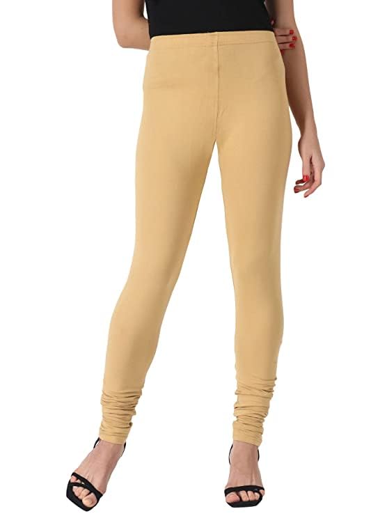 Image of Ultra Soft Cotton Slim fit Solid Color Attractive Casul wear Leggings for Womens - Pack of 2 pcs