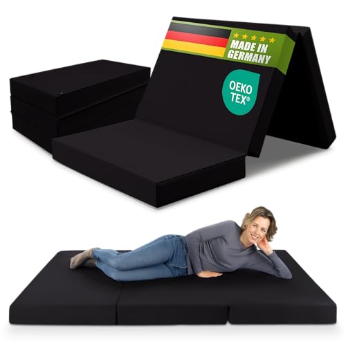 SHOGAZI Klappmatratze 120x200 x 12 cm, Gästematratze klappbar Made in Germany, Faltmatratze VERGLEICHSSIEGER, ultimativer Schlafkomfort, Orthopädischer Kaltschaum - Anthrazit SHOGAZI Klappmatratze 120x200 x 12 cm, Gästematratze klappbar Made in Germany, Faltmatratze VERGLEICHSSIEGER, ultimativer Schlafkomfort, Orthopädischer Kaltschaum - Anthrazit