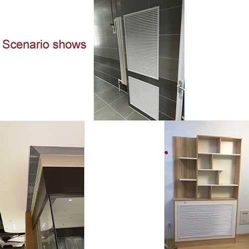 griglia aerazione rettangolare, Griglie di ventilazione, cappa in rete di ventilazione in lega di alluminio Prese d'aria Aria condizionata Otturatore dell'unità esterna(Style A (hole opening,500x500 m