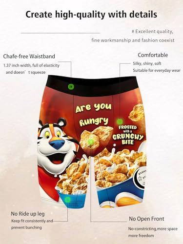Mens Boxer Briefs Funny Novelty Underwear Gag Gifts for Men Cute Animal Yellow Duck Elastic Underpants4