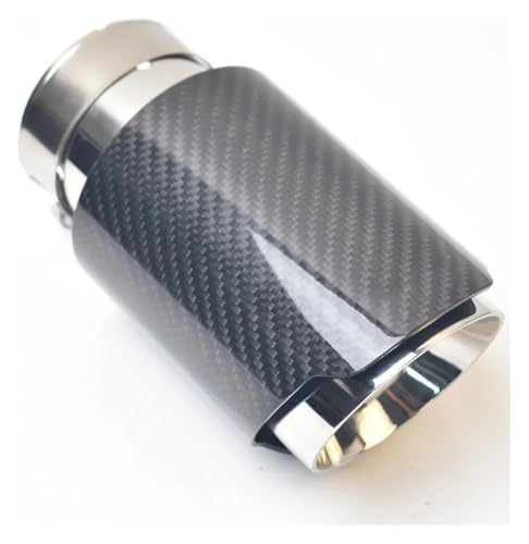 Embout brillant coupe oblique pour pot d'échappement permettant une évacuation propre des gaz