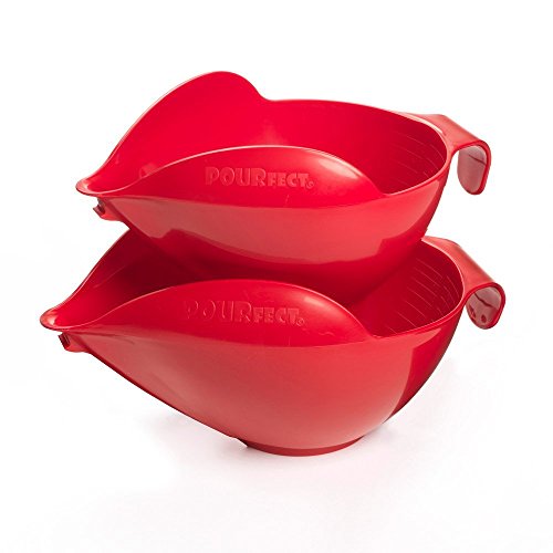 POURfect Mixing Bowls 1010-6 & 8 Cups - Empire Red