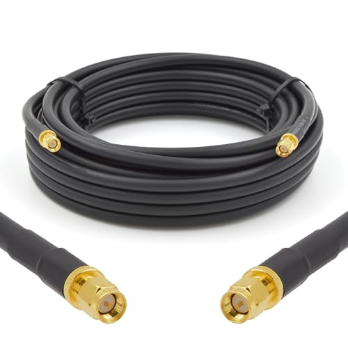 Câble coaxial SMA mâle vers SMA mâle 15m 5D-FB 50 ohm étanche pour antenne 4G 5G