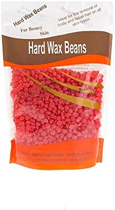Hard Wax Beans, Natural Full-Body Hair Removal Wax Bean Professional Solid Pearl Wax for Women and Men Stripless for Arms, Legs, Face, Armpit, Some Sensitive Areas,Bikini Area (Wax-Strawberry)