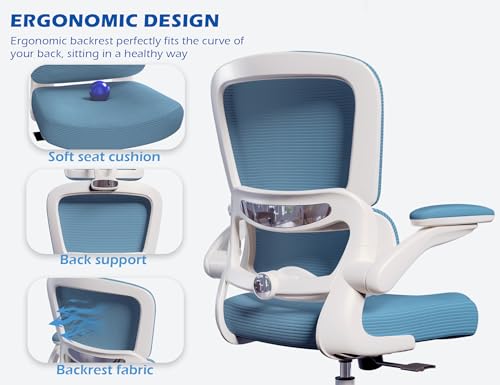 Image of TRALT Ergonomic Office Chair Desk Chair with Adjustable Lumbar Support