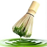 Vanmiya Bamboo Matcha Whisk, Authentic Japanese Chasen for Matcha Tea Stirrer, Food-Grade Durable Chasen for Matcha Powder, Easy-Clean Design, Handmade Compact Whisk for Hot Chocolate & Frappe