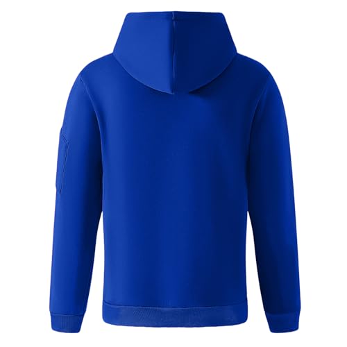 Men's Tactical Fleece Lined Quarter Zip Up Hoodie Vintage Winter Warm Long Sleeve Pullover with Pockets2