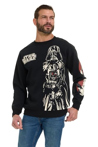 Image of STAR WARS Men's Darth Vader Stormtrooper Split Fleece Sweatshirt with Embroidery