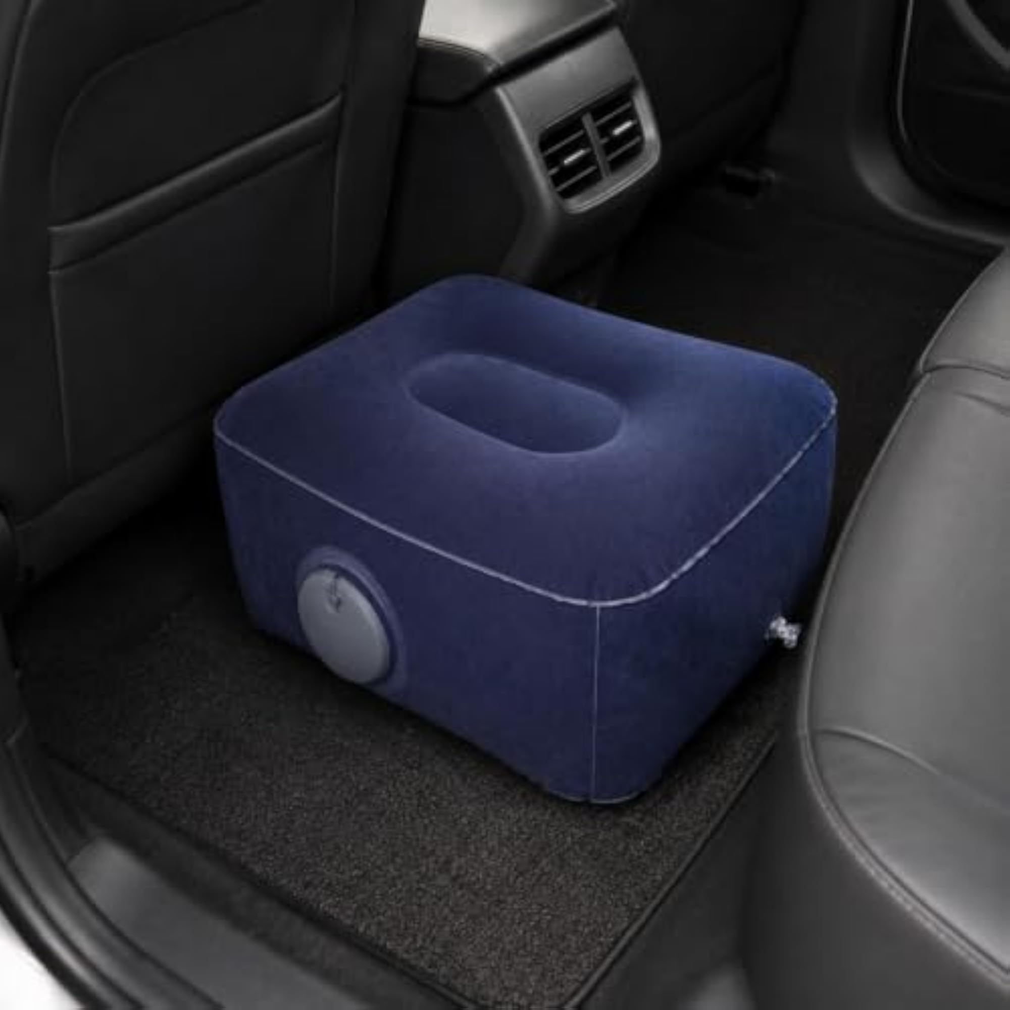 Inflatable Footrest with Built-in Pump, Portable for Commuters