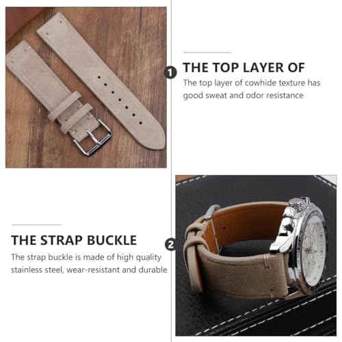 Bracelet de montre beige 20mm idéal pour un mariage ou un anniversaire - 3