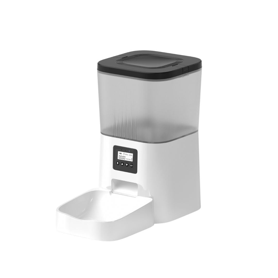 DU4LB-VS Comedero 4L Belson Automatico WiFi | Perro/Gato | Interacción por Voz | App para gestión en Remoto | Alimentación Red y Batería | Cámara Full HD.