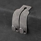 Grey Car Seat Headrest Hook Vehicle Back Seat Headrest Hook Car Purse Hook Car Seat Hooks for Hanging Grocery Bag, Purse, Dual Seat Backrest Organizer