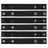Luxshiny Sujetadores de Cinturón de Nailon Resistentes 6 Piezas 19x2,5 Cm en Negro para Actividades al Aire Libre como Senderismo, Pesca y Camping, Soporte Antideslizante para Cinturón