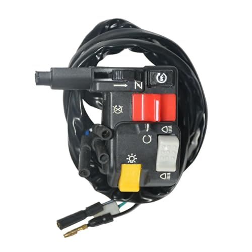 FRSWEQY Interruptor de Manillar de luz Izquierda 88-95 Apto for Honda TRX300 TRX300FW 35200-HC4-004