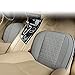 Black Panther Luxury Faux Leather Car Seat Cover Front Bottom Seat Cushion Cover, Anti-Slip and Wrap Around The Bottom, Fits 95% of Vehicles - 1 Piece,Light Gray