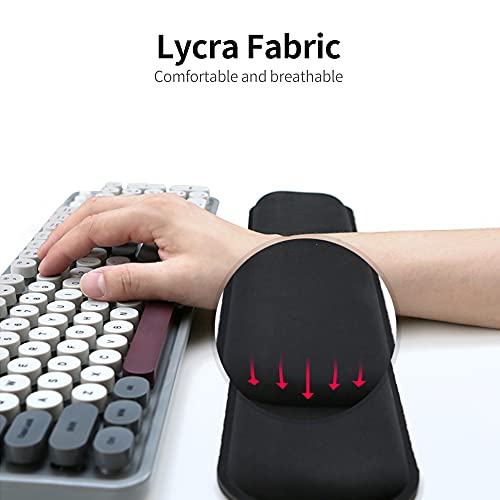 Teclado de espuma de memória Apoio de pulso Teclado de jogos para escritório Teclado ergonômico Tecl