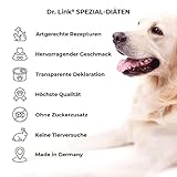 Dr. Link Spezial-Diät Hundefutter Hunde Proteinquelle Pute – Magen, Darm, Verdauung - leicht verdaulich, unterstützt Darmflora & Bauchspeicheldrüse – 6x400g Dose