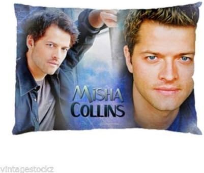 Misha Collin Supernatural Season 10 Pillowcases Custom 20*30 inches Two Sides Cool Comfortable Pillow Case