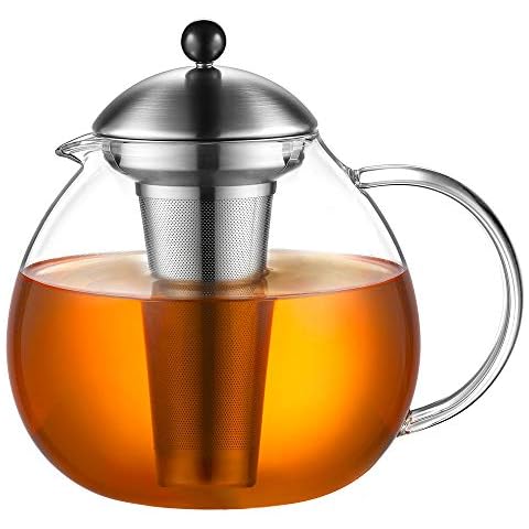 glastal 67oz Glass Teapot with Infuser Cover