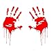Zombie Bloody Hands Drucken Autoaufkleber Sonnenschutz Anti-UV-Mode Aufkleber Tür- und Fensteraufkleber